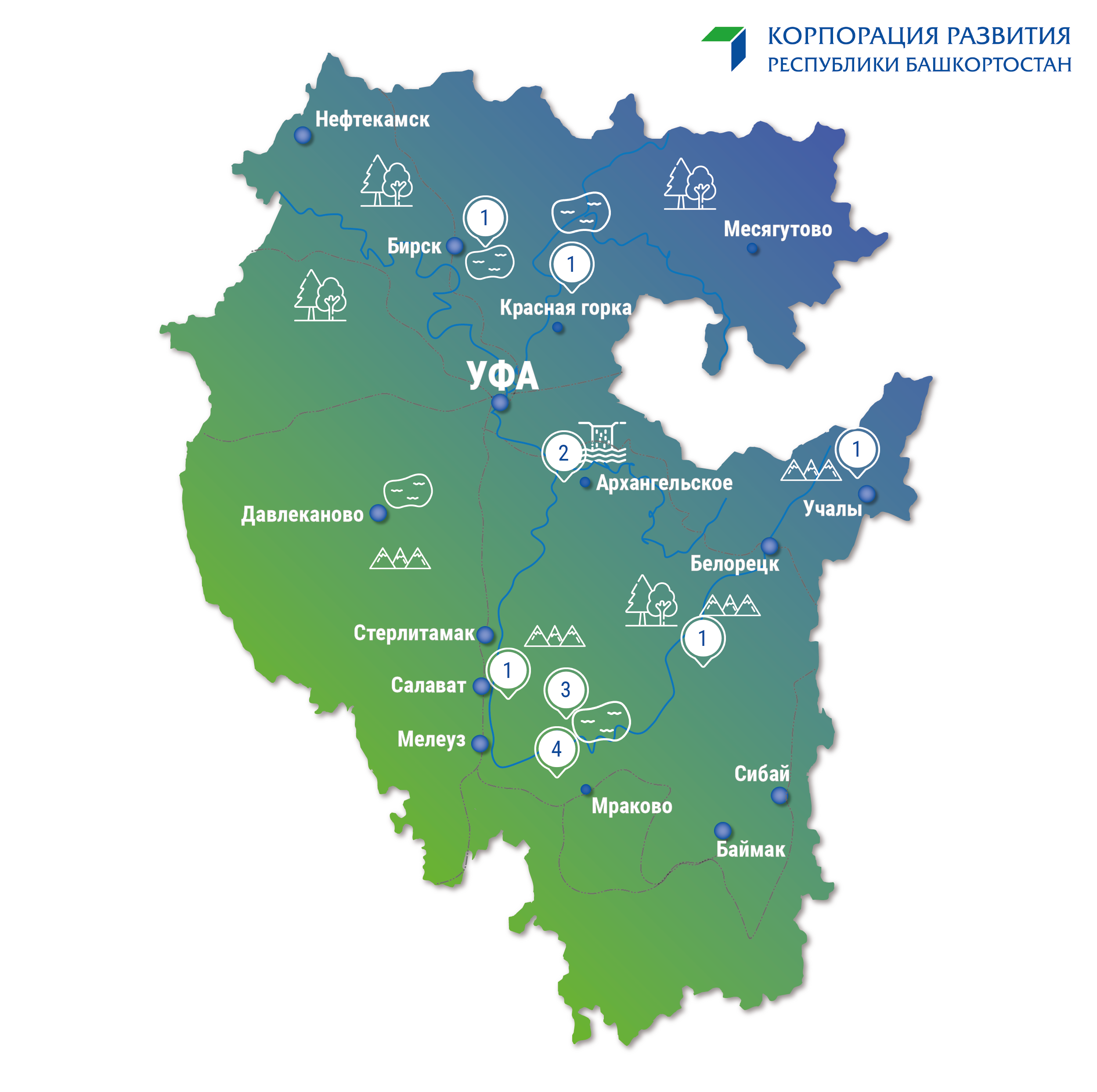 Корпорация развития Башкортостана выявила наиболее перспективные площадки  для развития туризма