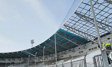 Футбольные стадионы Казани и Минска укрепили изделиями резидента ОЭЗ «Технополис Москва»